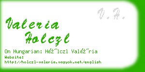 valeria holczl business card